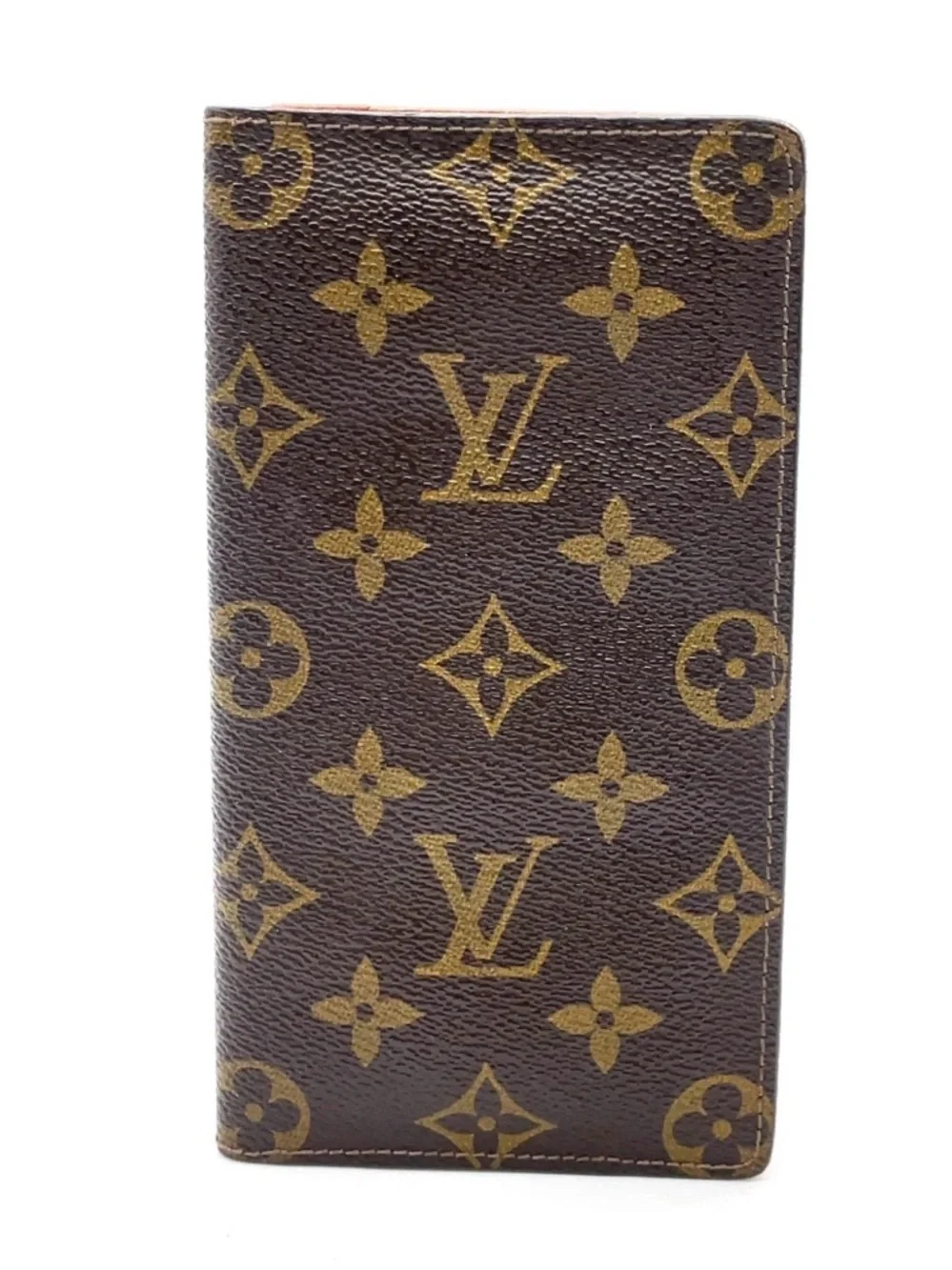 Auth Louis Vuitton Monogram Porte Cartes Credit Wallet